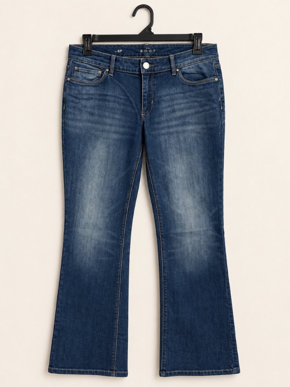 White House Black Market The Boot Blue Wash Jeans 8P Petite